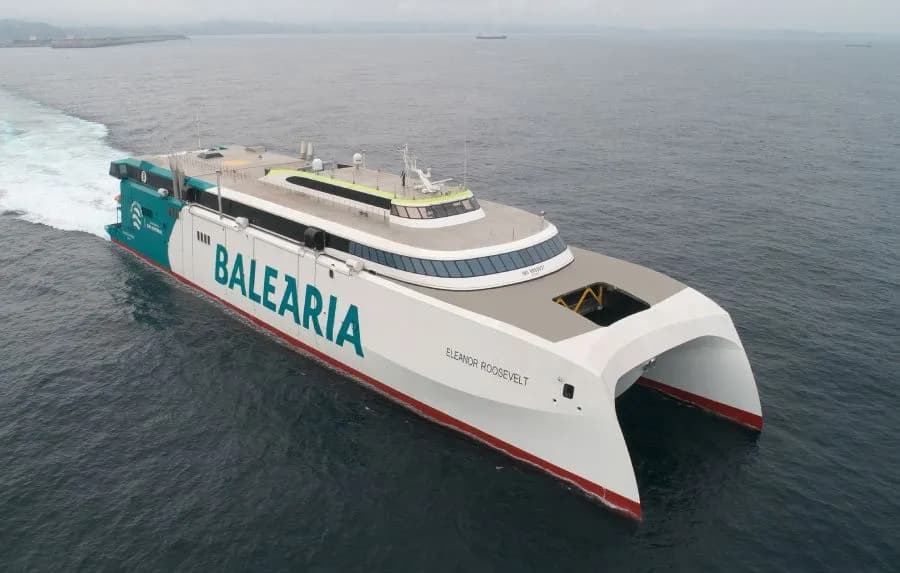 Belearia ferry for Morocco to Algeciras Barcelona